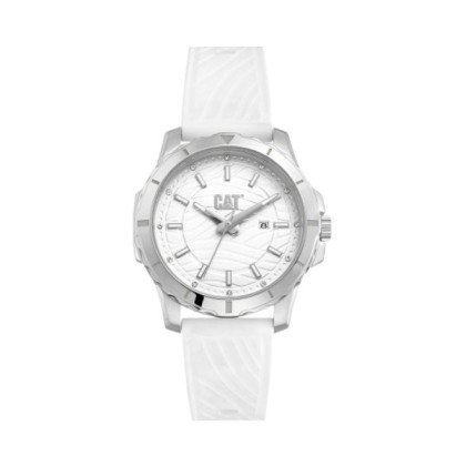 CAT DOWNFORCE AP-341-20-222 Analog White Silicone Strap Women Watch